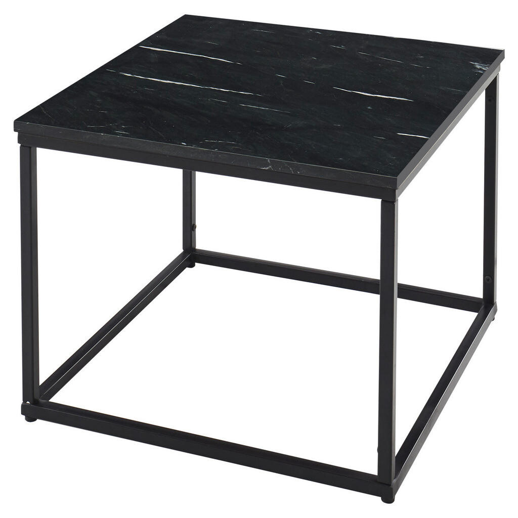 Novel KONFERENČNÍ STOLEK, černá, kámen, 60/60/46 cm