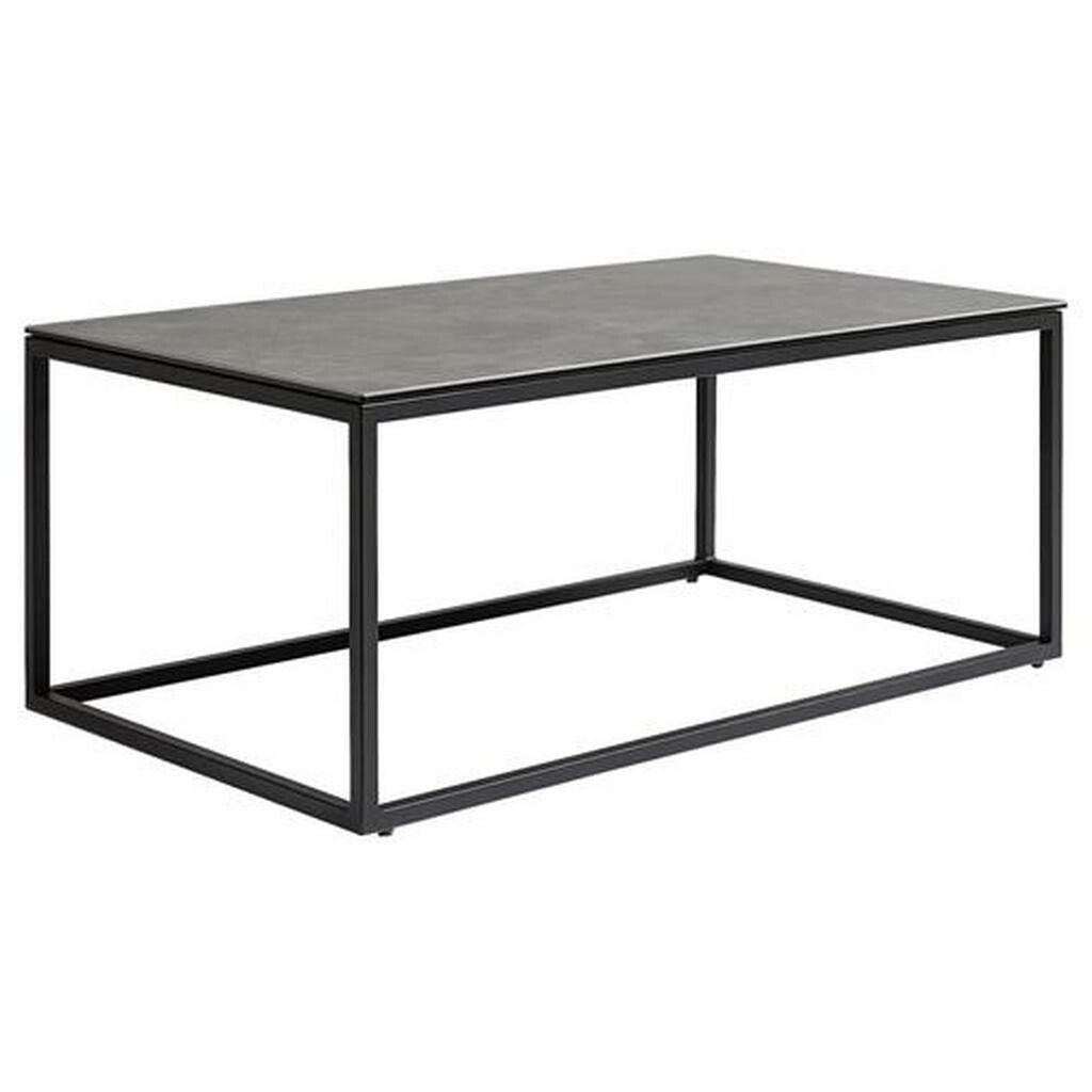 Novel KONFERENČNÍ STOLEK, šedá, černá, kov, sklo, keramika, 100/60/42 cm