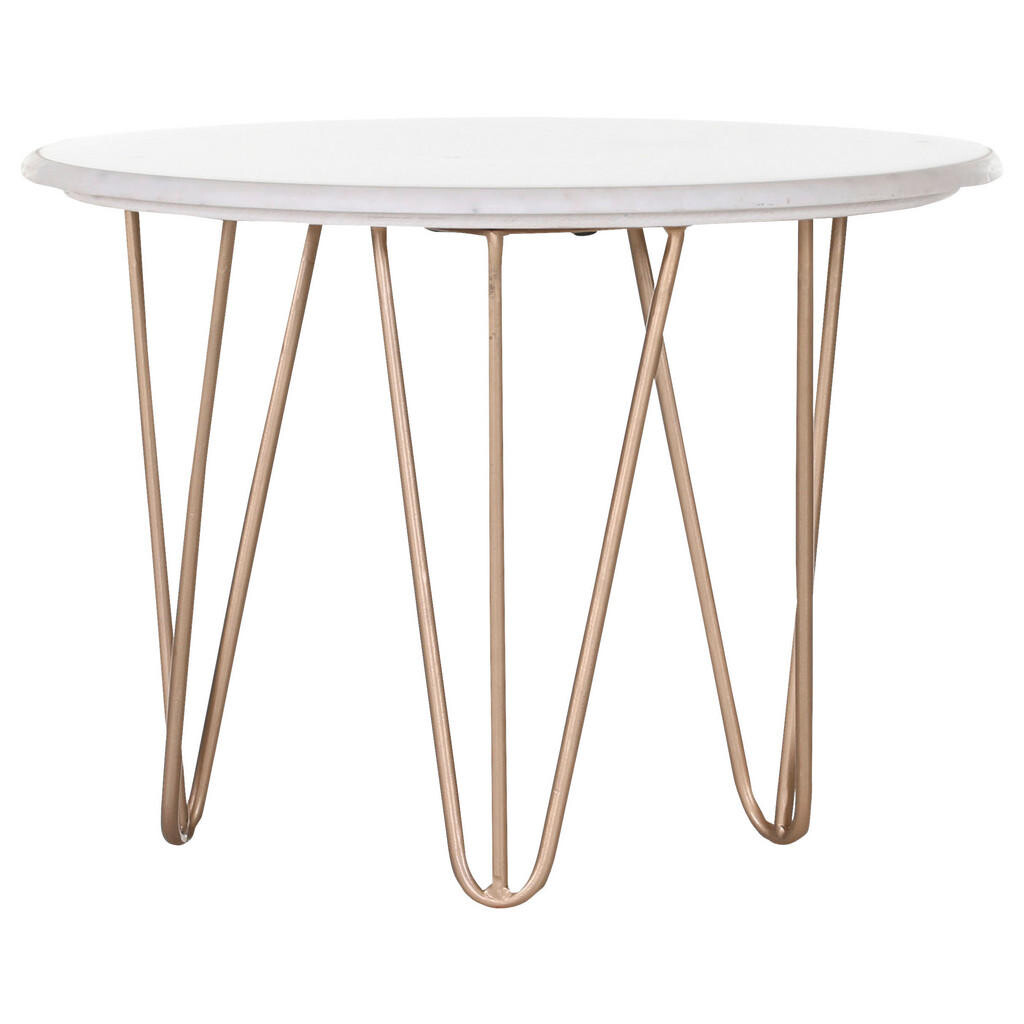 Landscape ODKLÁDACÍ STOLEK, bílá, barvy zlata