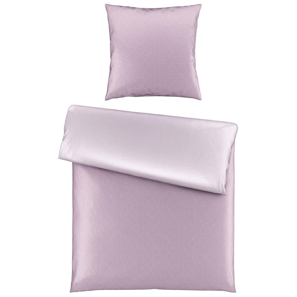 Bio:Vio OBOUSTRANNÉ POVLEČENÍ, satén, světle fialová, 155/220 cm
