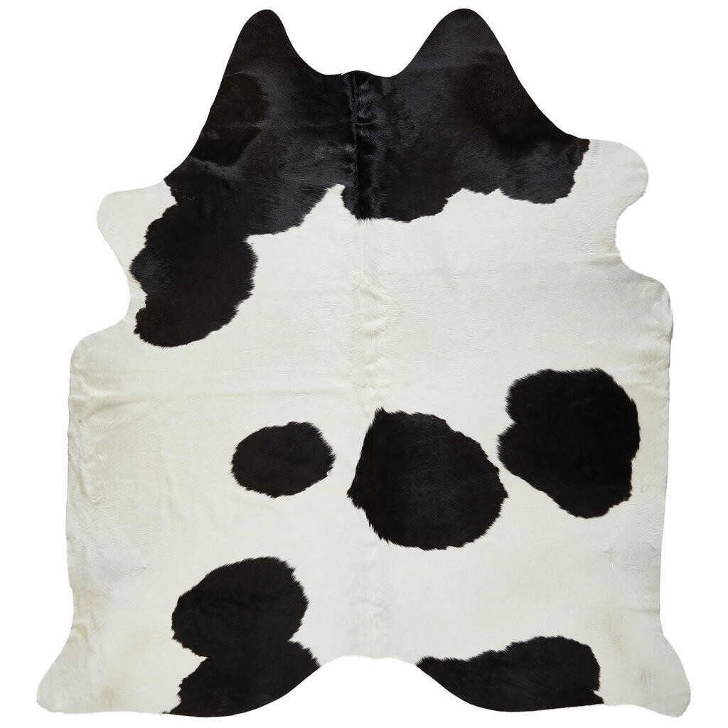 Linea Natura HOVĚZÍ KOŽEŠINA, 160/250 cm, vícebarevná, černá