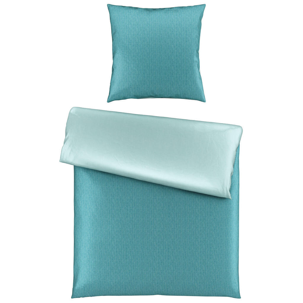 Bio:Vio OBOUSTRANNÉ POVLEČENÍ, satén, petrolej, 135/200 cm