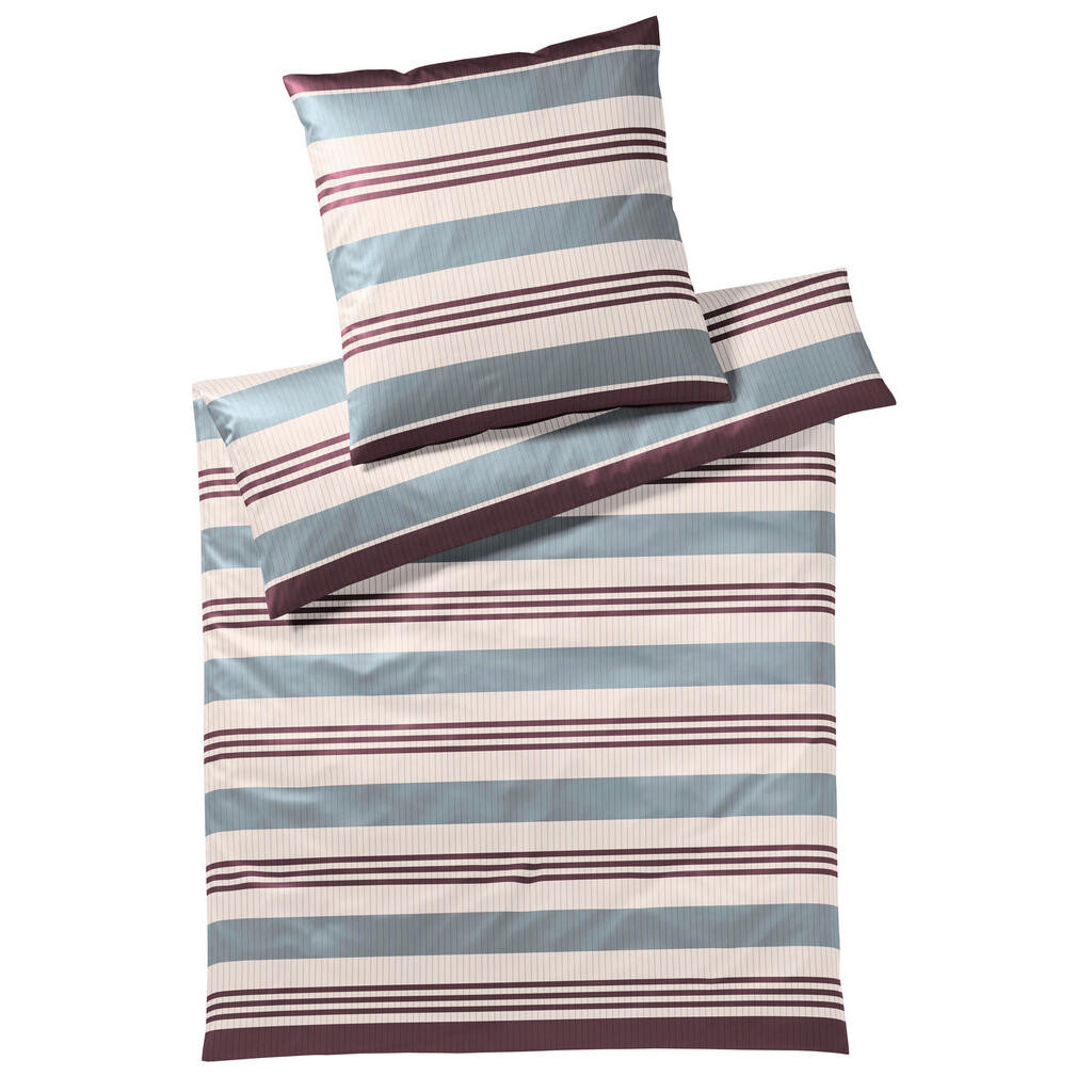 Yes for bed POVLEČENÍ, makosatén, šedá, vínově červená, 155/220 cm