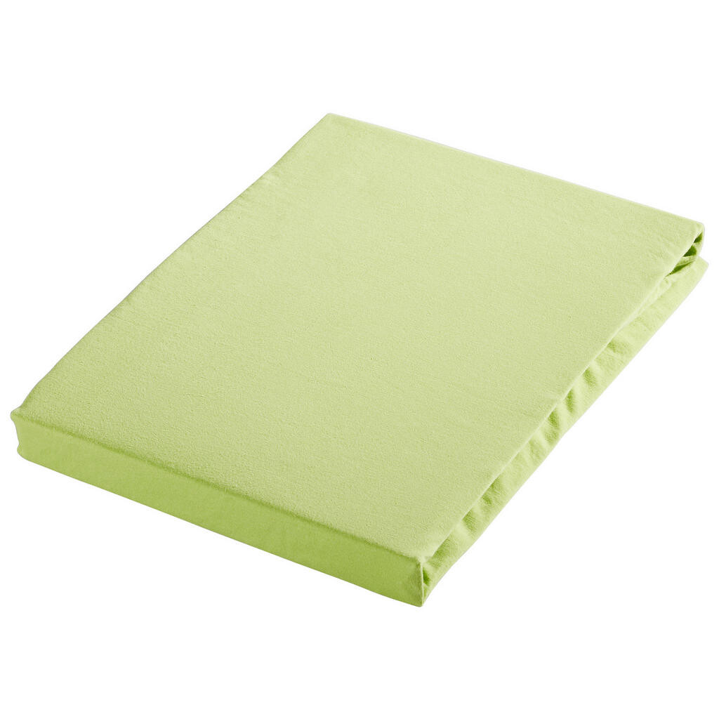 Bio:Vio ELASTICKÉ PROSTĚRADLO, žerzej, světle zelená, 180/200 cm