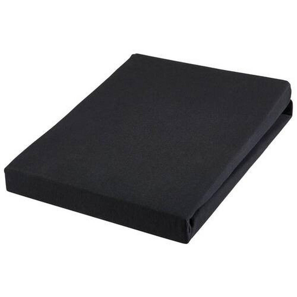 Novel PROSTĚRADLO NA VRCHNÍ MATRACI, žerzej, černá, 180/200 cm