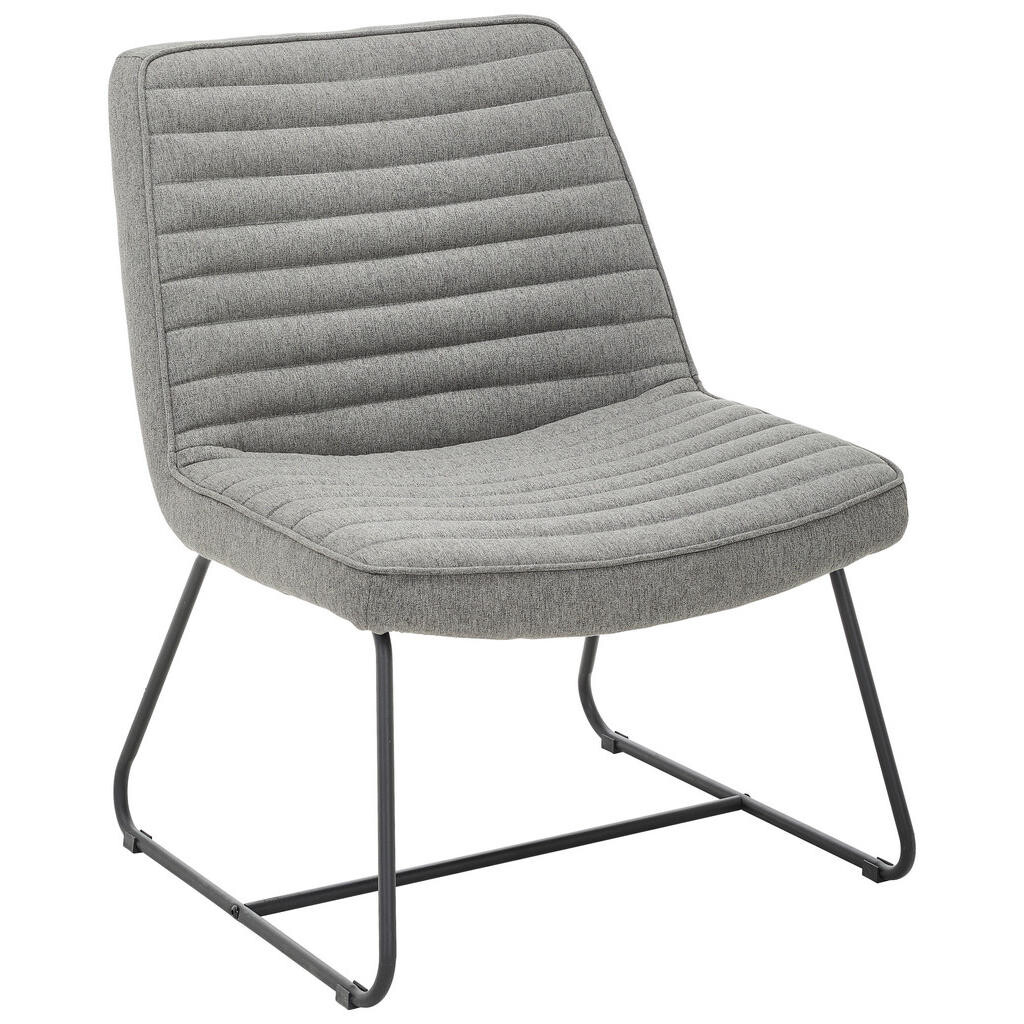 P & B KŘESLO, textil, šedá