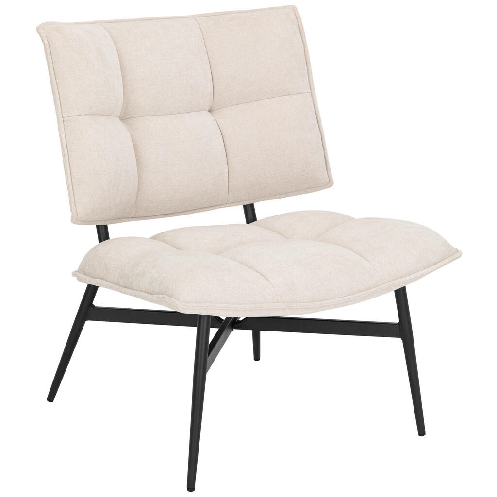 P & B KŘESLO, textil, krémová