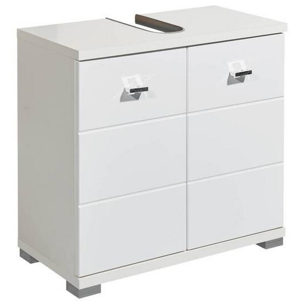 Livetastic SKŘÍŇKA POD UMYVADLO, vysoce lesklá bílá, bílá, 60/57/31 cm