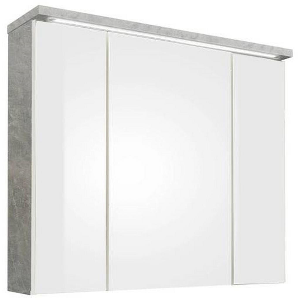 Livetastic ZRCADLOVÁ SKŘÍŇKA, šedá, 80/69/20 cm