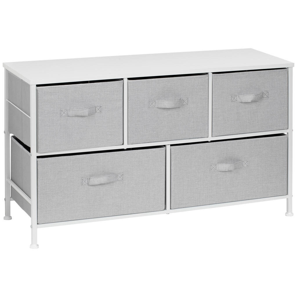 PBJ KOMODA, šedá, bílá, 99/55/30 cm