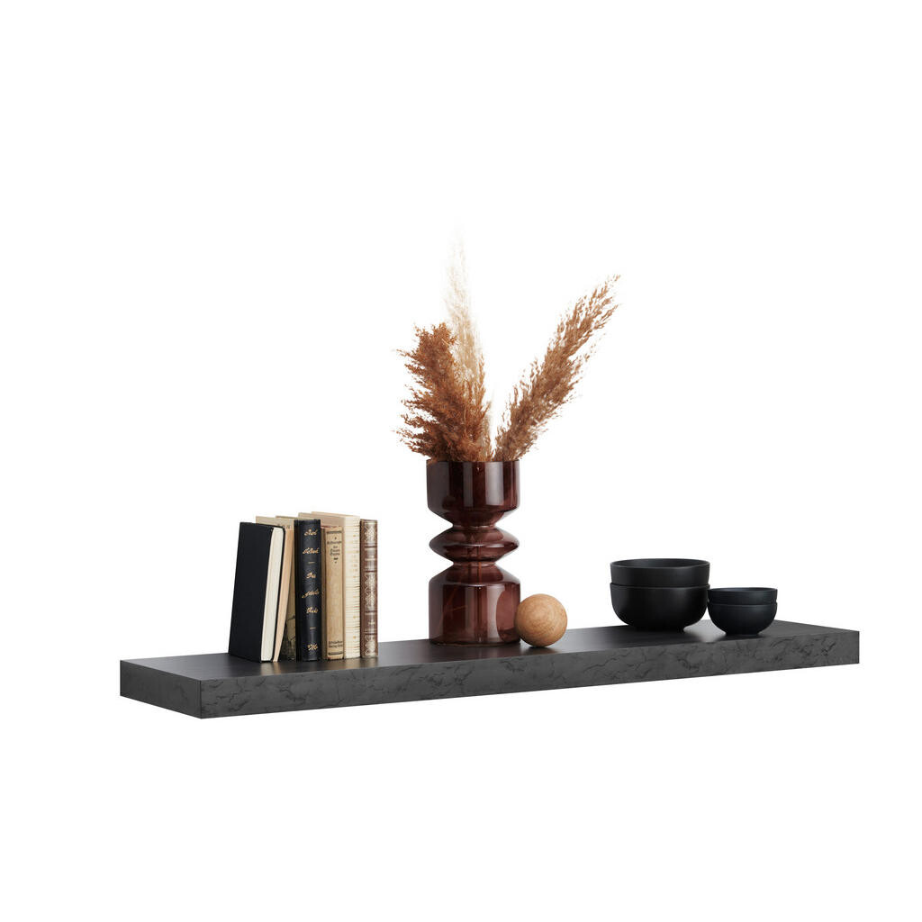 Xora NÁSTĚNNÁ POLICE, šedá, 110/5/25 cm