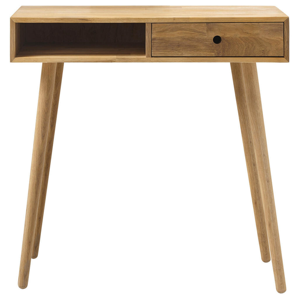 XXXL KONZOLOVÝ STOLEK, barvy dubu, dřevo, 80/80/35 cm