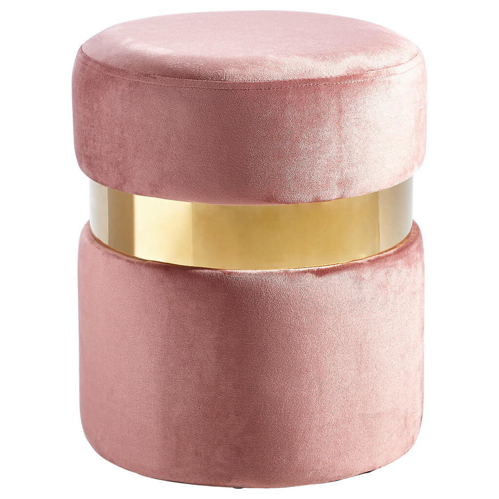 Xora TABURET, kov, textil, 37/44/37 cm