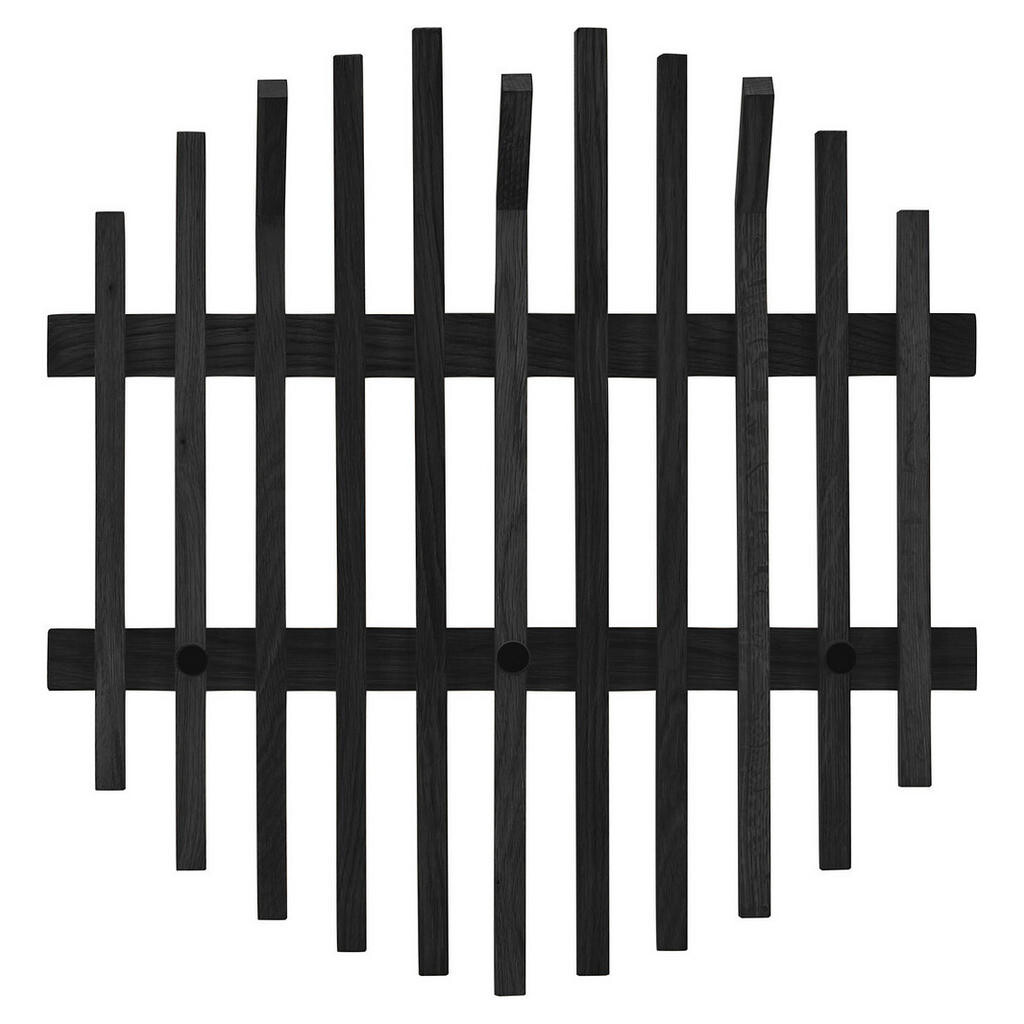 XXXL ŠATNÍ PANEL, černá, dub, 58/60/11 cm