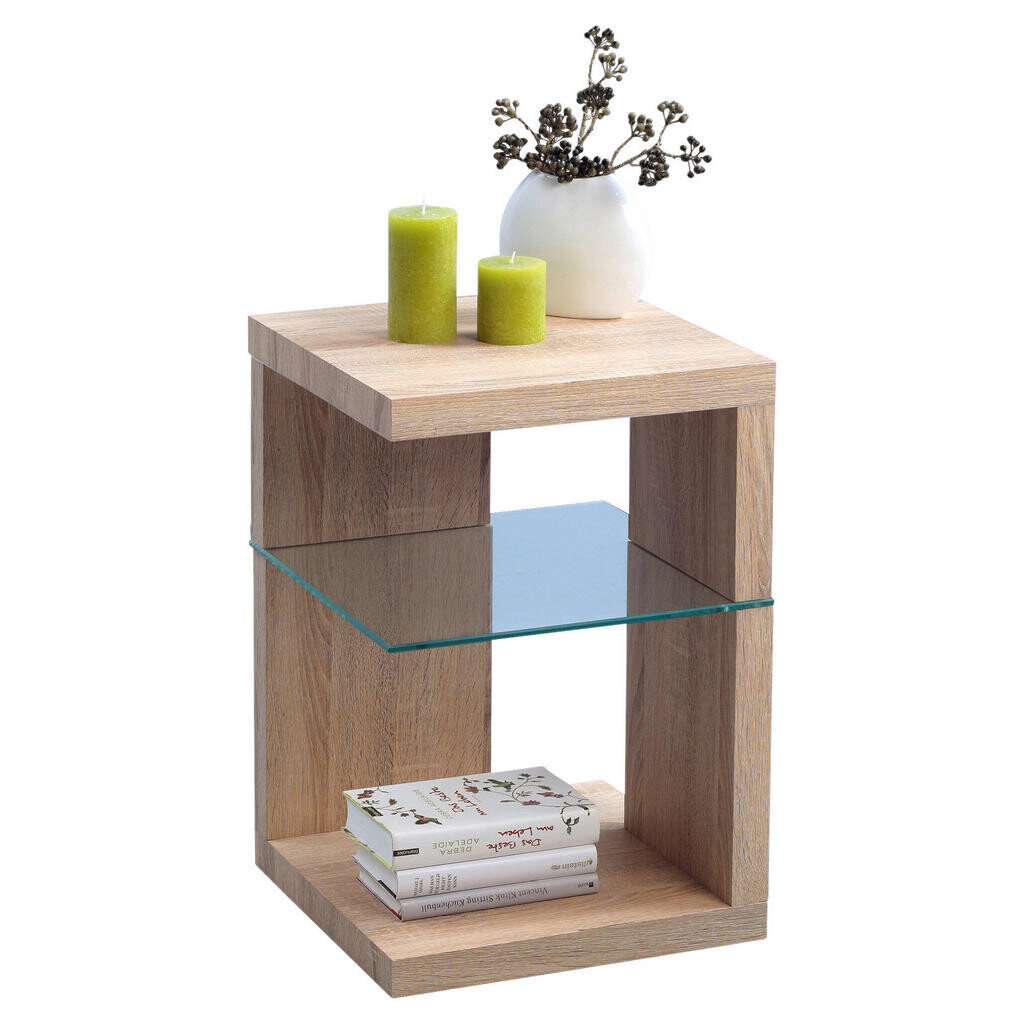 Xora ODKLÁDACÍ STOLEK, Sonoma dub