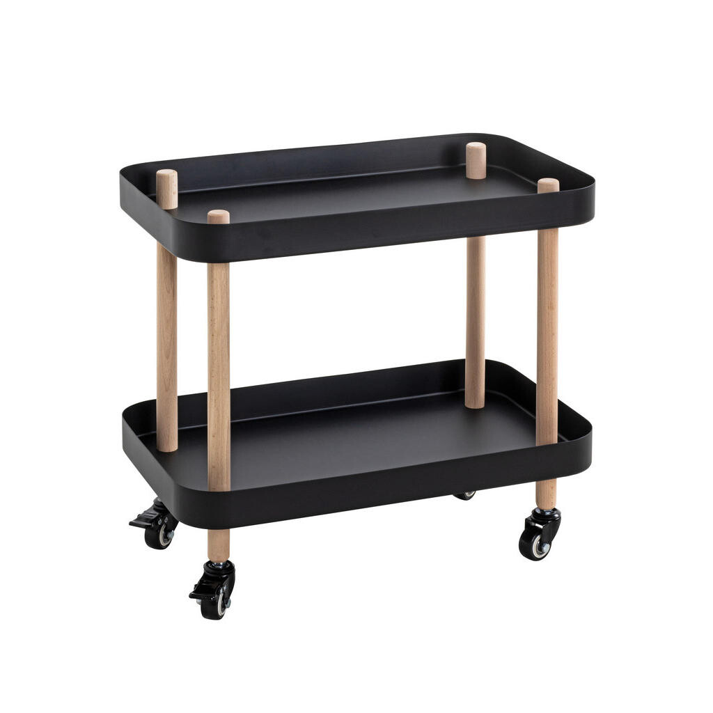 XXXL SERVÍROVACÍ VOZÍK, přírodní barvy, černá, barvy buku, 50/30/47 cm