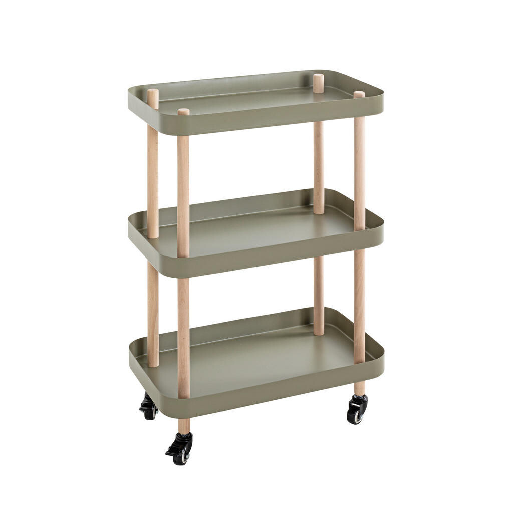 XXXL SERVÍROVACÍ VOZÍK, zelená, přírodní barvy, barvy buku, 50/30/76 cm