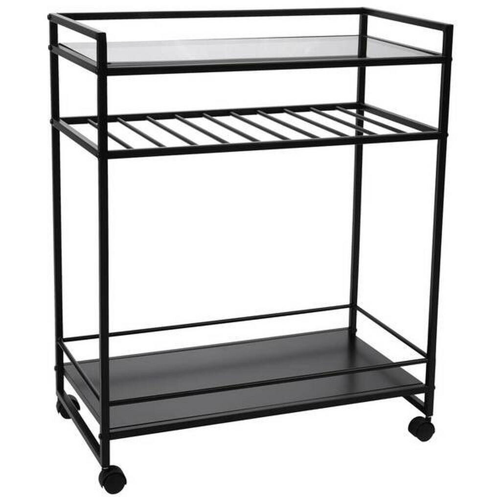 XXXL SERVÍROVACÍ VOZÍK, černá, 70/37/86 cm