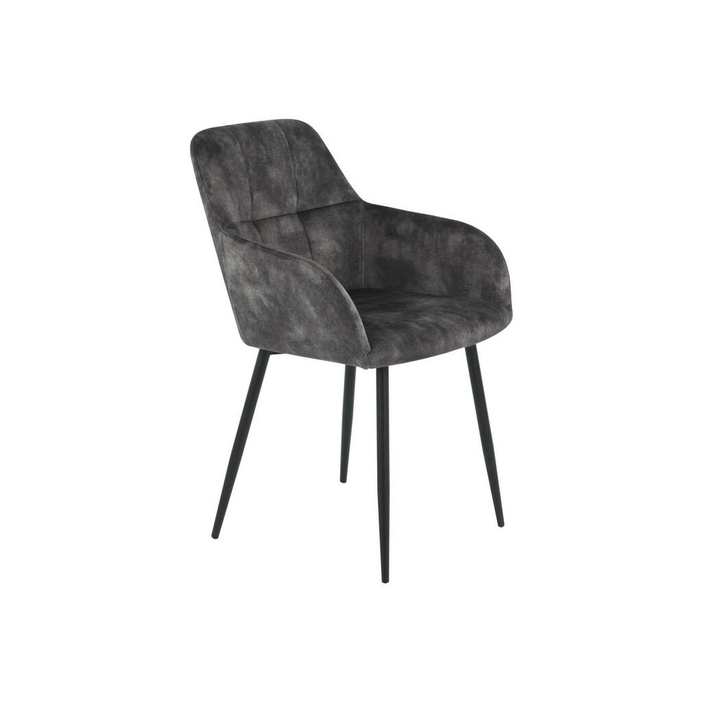 Livetastic ŽIDLE S PODRUČKAMI, ocel, velur, antracitová