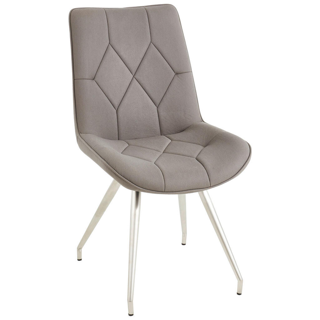 Novel ŽIDLE, šedá, barvy nerez oceli