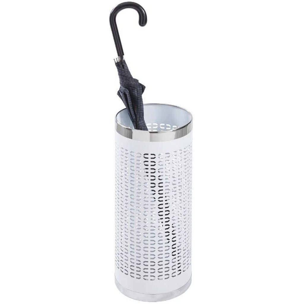 Xora STOJAN NA DEŠTNÍKY, bílá, barvy nerez oceli