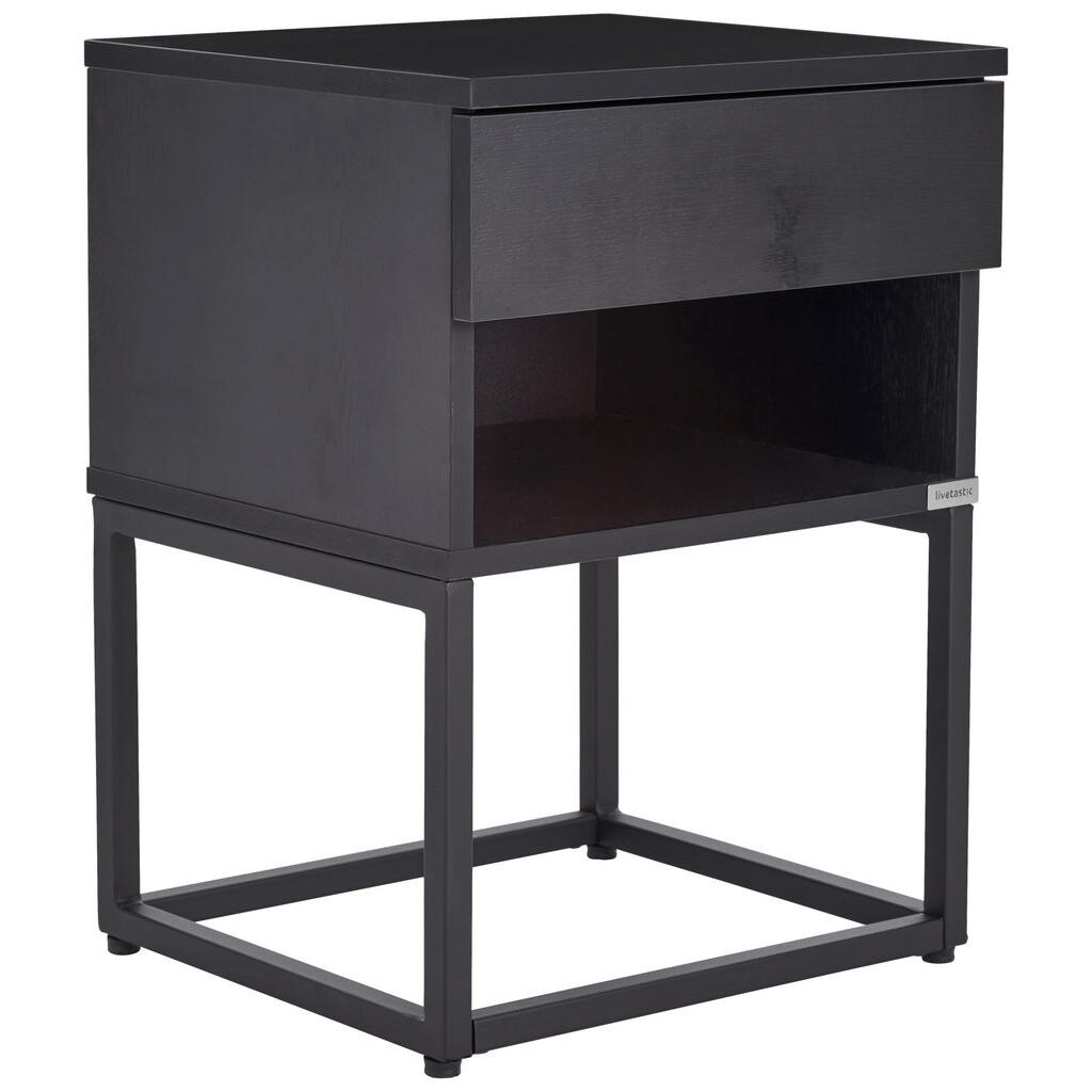 Livetastic NOČNÍ STOLEK, černá, 40/55/35 cm