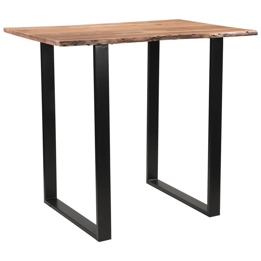 Linea Natura BAROVÝ STŮL, akácie, černá, barvy akácie, 120/80/105 cm