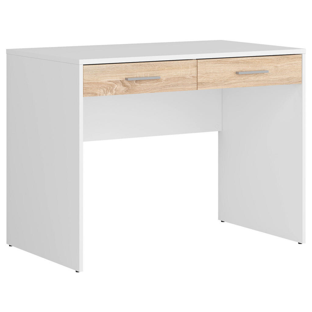 XXXL PSACÍ STŮL, bílá, barvy dubu, Sonoma dub, 100/59/76 cm