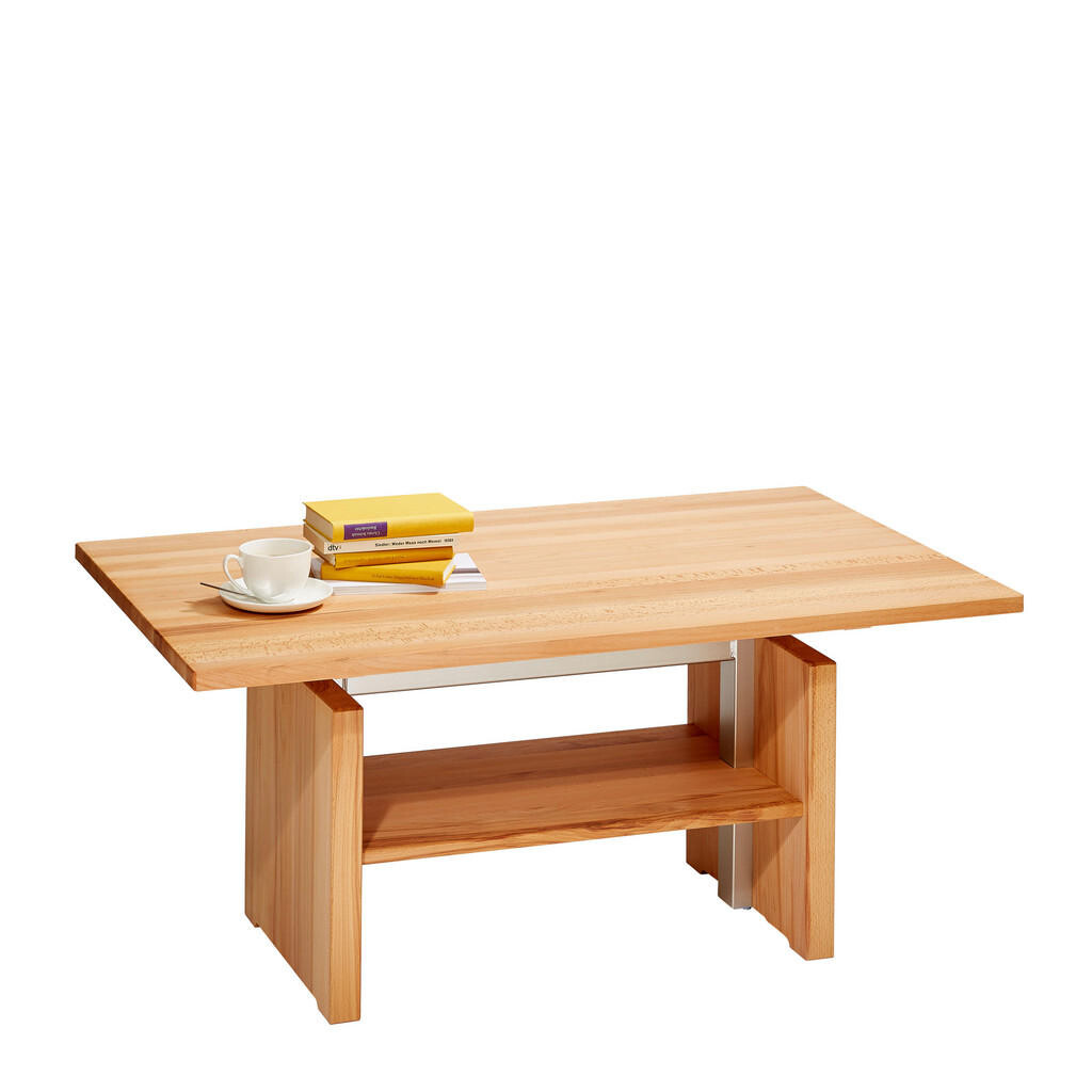 Linea Natura KONFERENČNÍ STOLEK, barvy buku, dřevo, kov, 110/65/55-69 cm