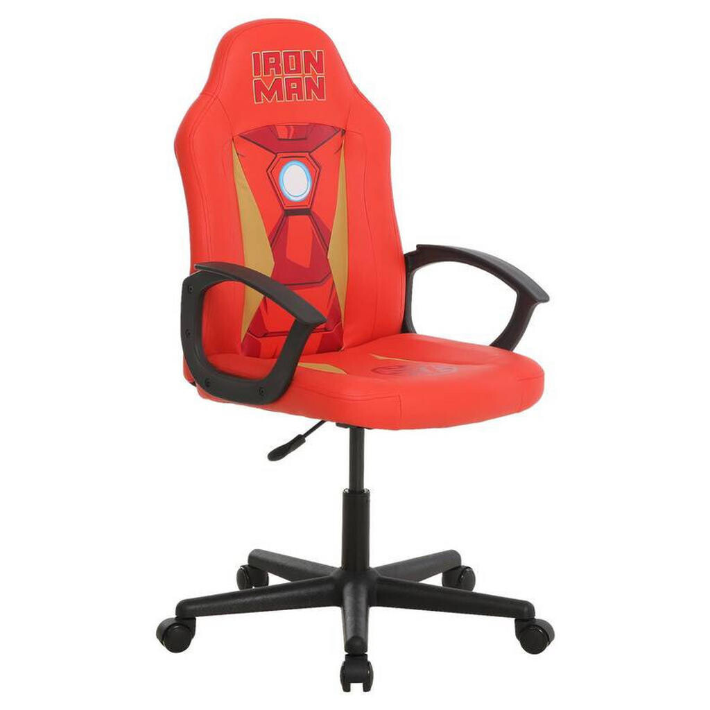 Marvel HERNÍ ŽIDLE, vzhled kůže, červená, barvy zlata