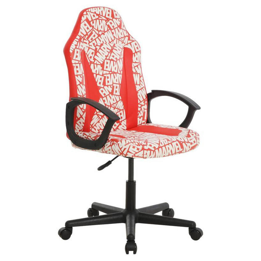 Marvel HERNÍ ŽIDLE, vzhled kůže, červená, bílá