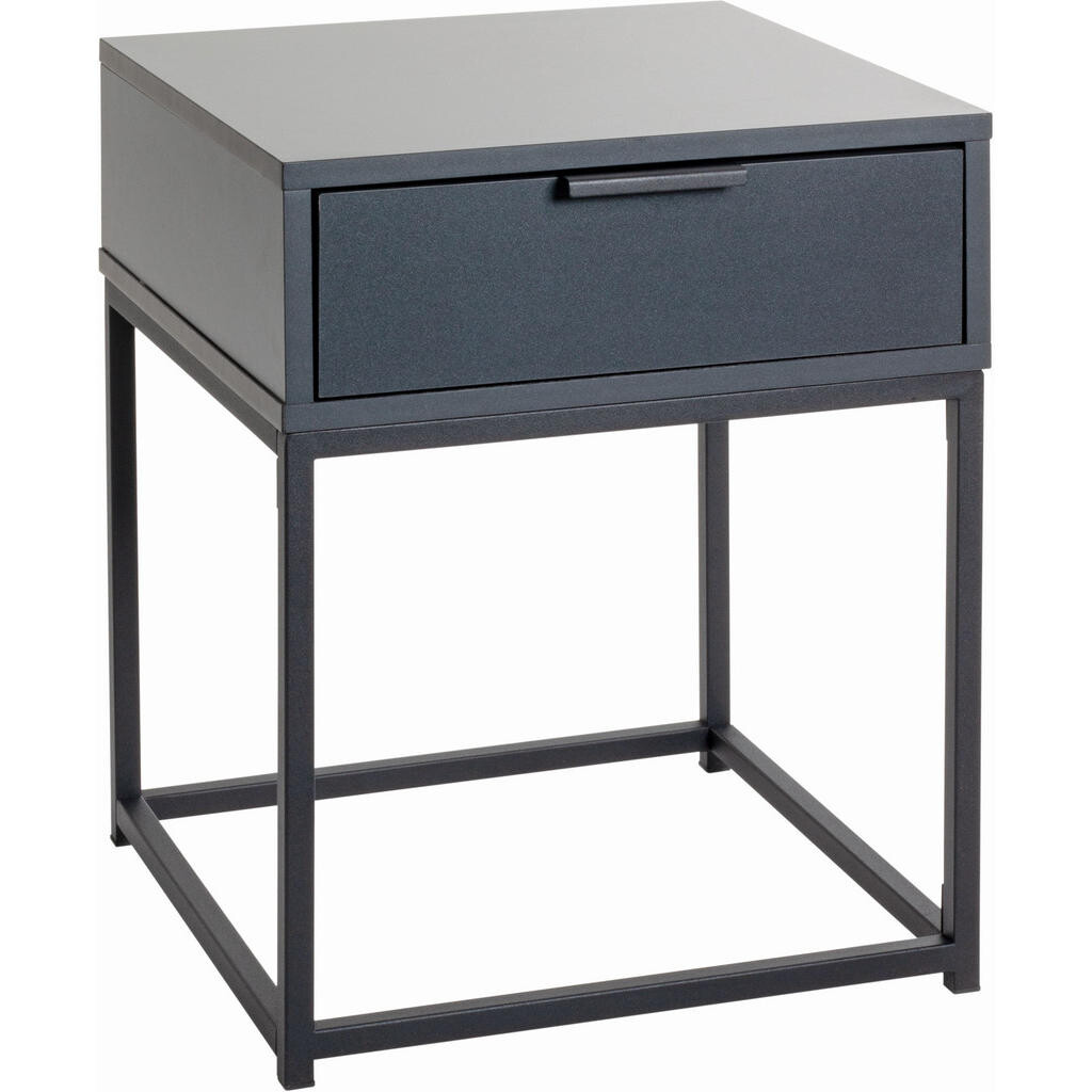 XXXL NOČNÍ STOLEK, antracitová, černá, 40/50/40 cm