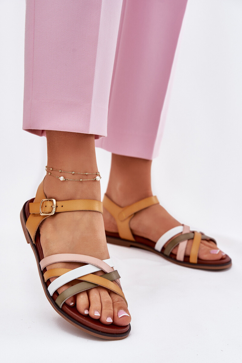 SERGIO LEONE Dámské sandály s proplétajícími se pásky