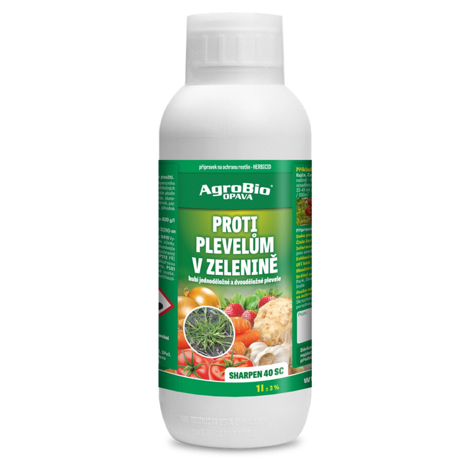 AgroBio PROTI plevelům v zelenině 1 l (Sharpen 40 SC)