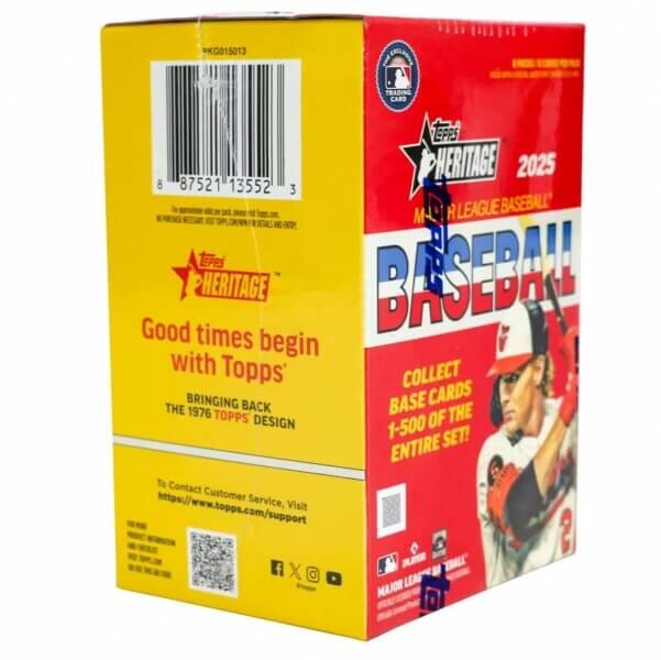 2025 Topps Heritage Baseball Blaster Box - sběratelské karty MLB