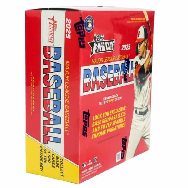 2025 Topps Heritage Baseball Mega Box - sběratelské karty MLB