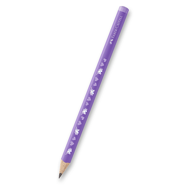Grafitová tužka Faber-Castell trojhranná JUMBO HB - Unicorn - fialová