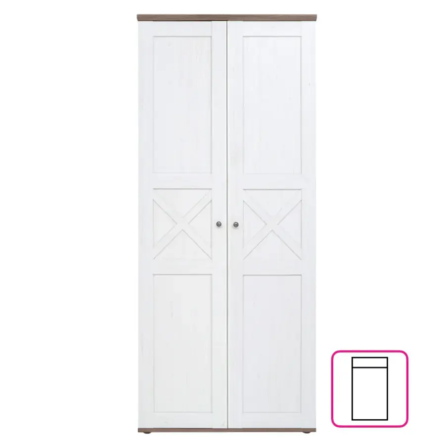 Tempo Kondela Skříň TEINA SZF2D007, borovice canyon