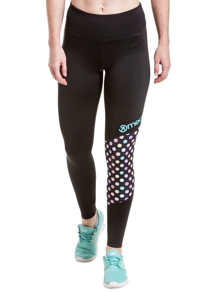 Dámské legíny meatfly arabel černá/barevné puntíky l
