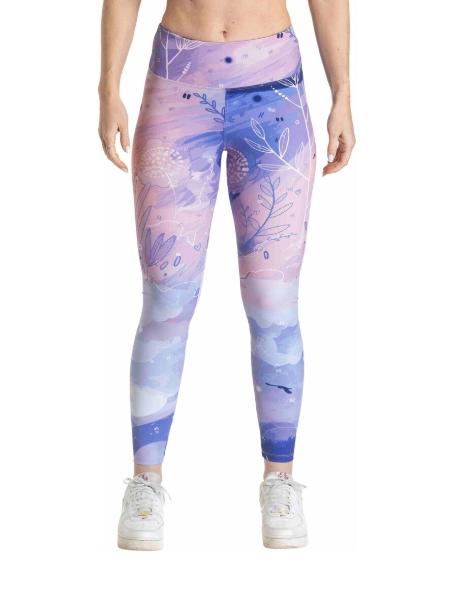 Dámské legíny meatfly arabel růžová/fialová/bílá xs