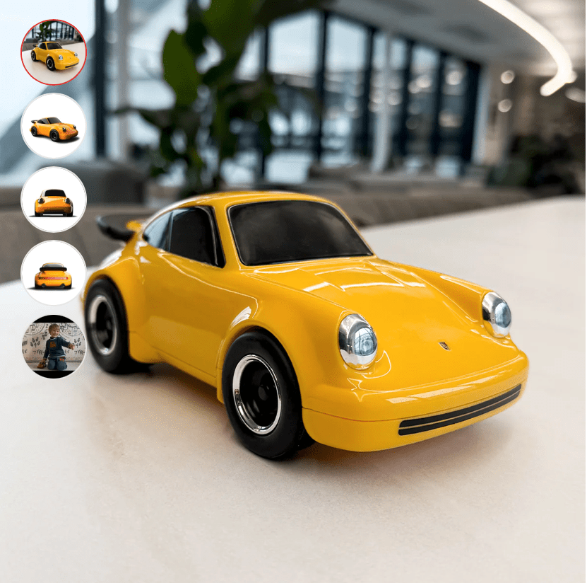 Baghera Závodní auto Porsche 911 YELLOW