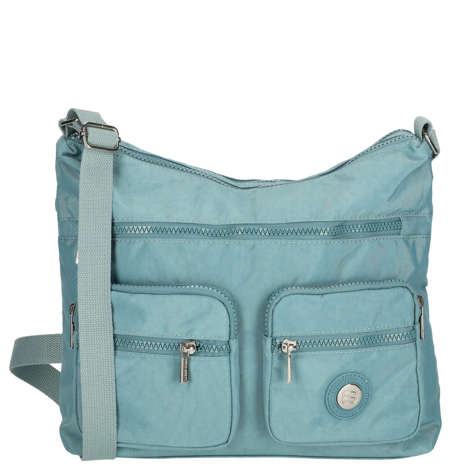 Dámská taška na rameno multipocket Crinkle Enrico Benetti - tyrkysová