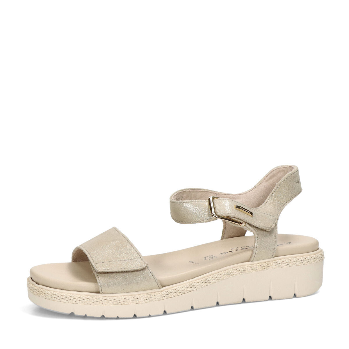 Tamaris dámské každodenní sandály - béžovo zlaté - 36
