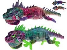 Mikro Leguán plyšový 42cm 4barvy 0m+