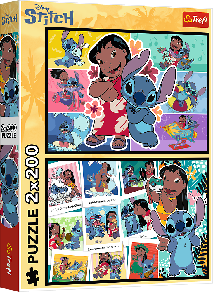 Trefl Puzzle 2x200 Šťastný život Stitche