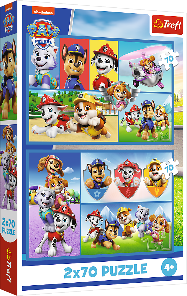 Puzzle Pravidla Tlapková patrola 2v1 2x70 dílků - Trefl