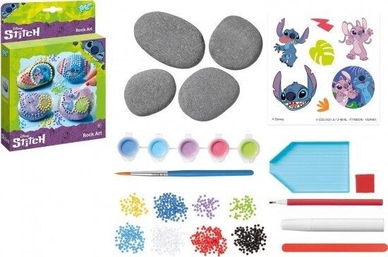 Malování na oblázky/kameny Stitch kreativní sada  v krabičce 17,5x24,5x3,5cm