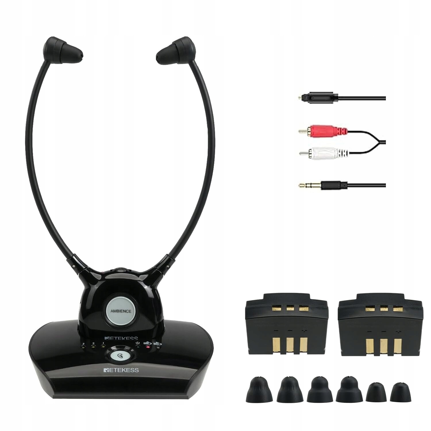 Bezdrátová sluchátka do uší Retekess TA008, 2.4 g, dvojitá baterie, 12 h