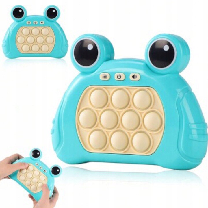 Dovednostní Hra Stisknutí Včas Žába Zelená Pop It Klikáč