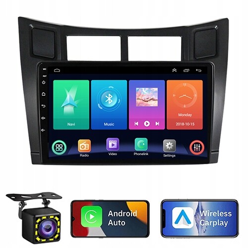 Autorádio Toyota Yaris 2005-2012 Android 2+64GB 2DIN Carplay Kamera